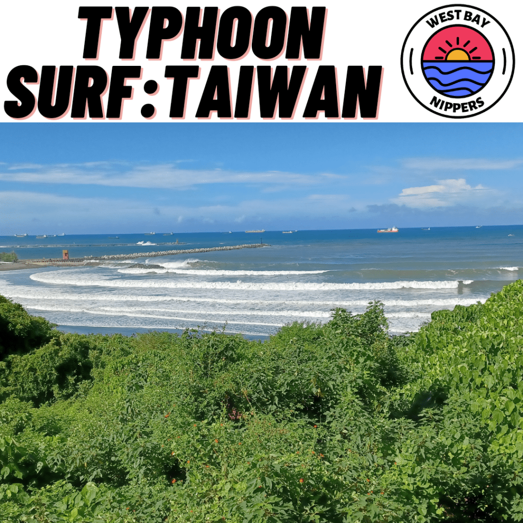 Typhoon surf in Taiwan